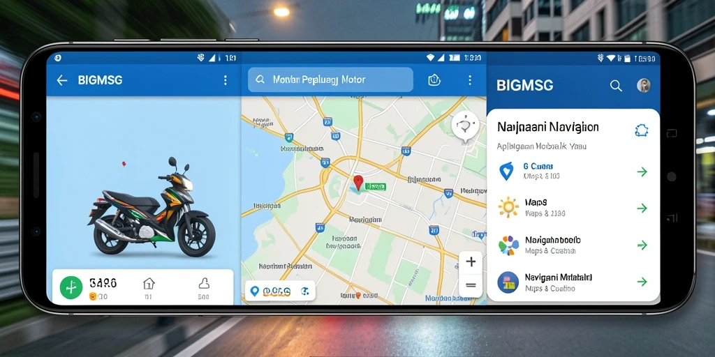 Antarmuka pengguna BIGMSG yang informatif dan mudah digunakan.