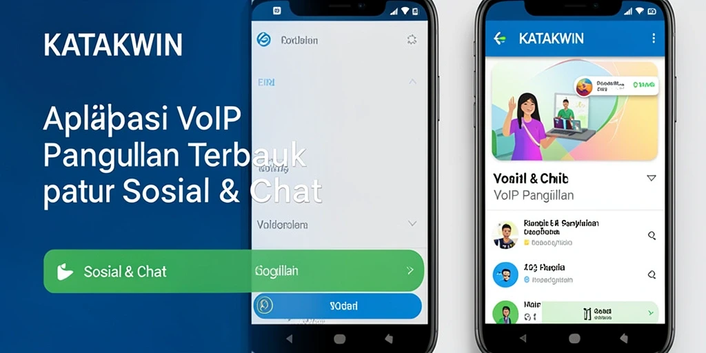 Antarmuka KATAKWIN untuk panggilan VoIP yang intuitif dan canggih.