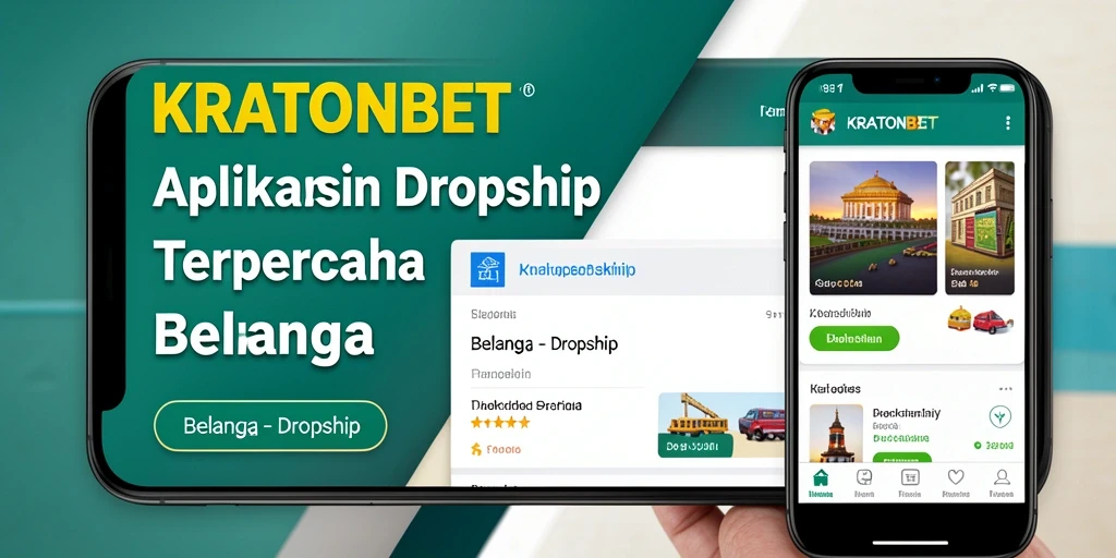 Antarmuka aplikasi KRATONBET untuk dropship yang user-friendly.