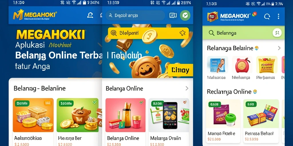 Tampilan antarmuka MEGAHOKI yang menarik dan mudah digunakan.