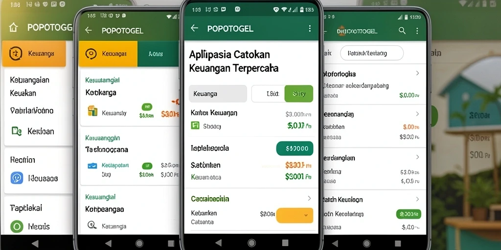 Antarmuka aplikasi POPOTOGEL yang sederhana dan fungsional.