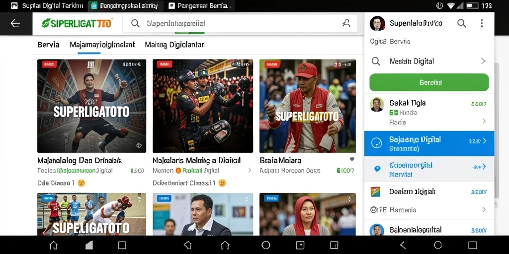 Tampilan antarmuka SUPERLIGATOTO yang modern dan informatif.